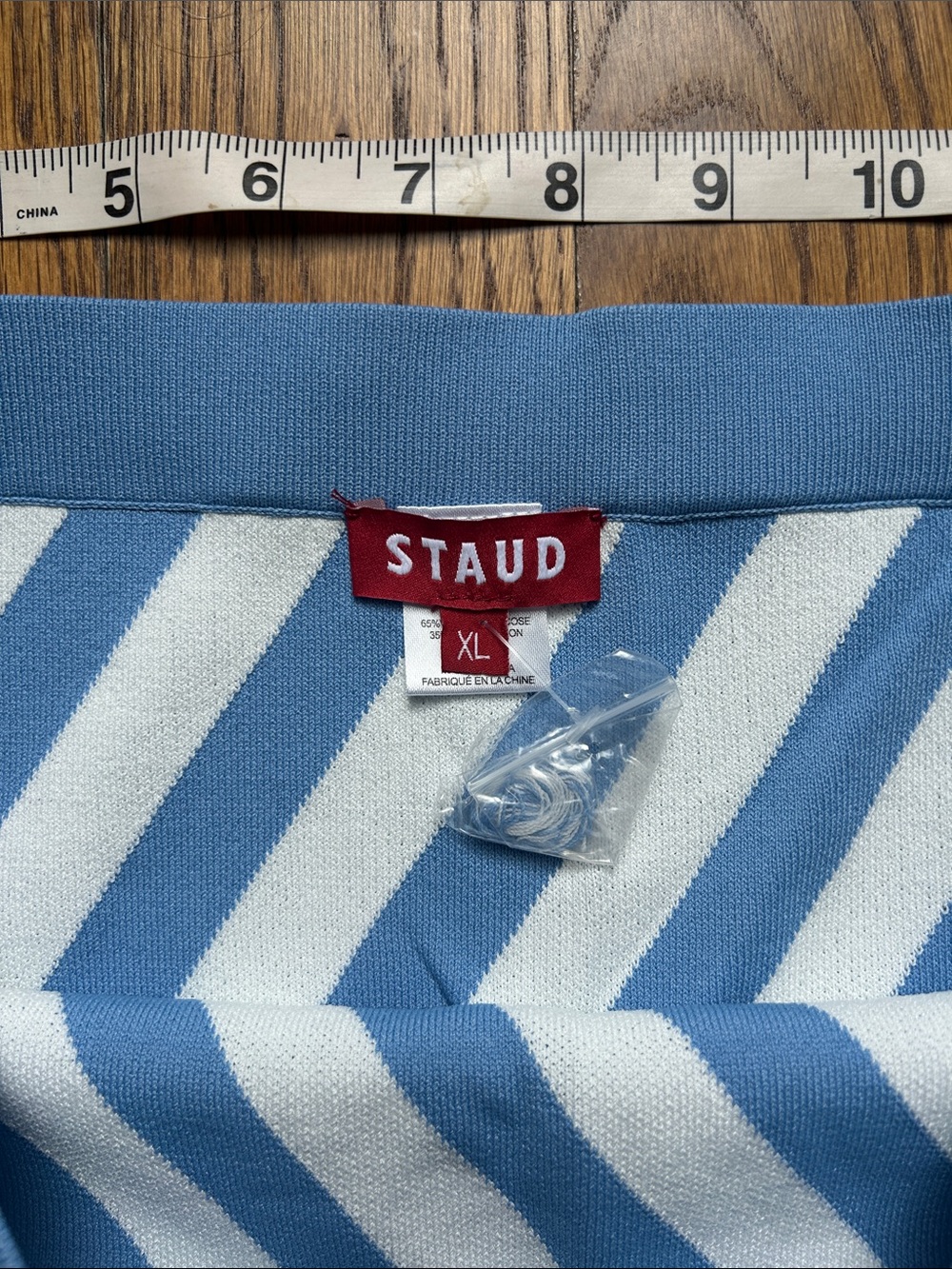 NWT Staud 2 piece Set Zola knit crop top (size L) and Giovanni skirt (size XL) - Picture 13 of 13